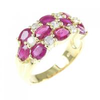 K18YG ルビー リング 2.57CT
