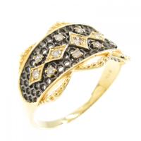 K18YG/K18BG ダイヤモンド リング 0.18CT