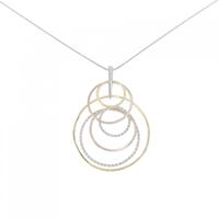 K18YG/PT/K18PG ダイヤモンド ネックレス 0.55CT
