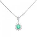 PT エメラルド ネックレス 0.45CT