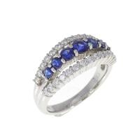 PT サファイヤ リング 0.68CT