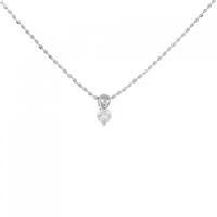 PT ソリティア ダイヤモンド ネックレス 0.07CT
