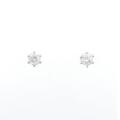 PT ソリティア ダイヤモンド ピアス 0.22CT