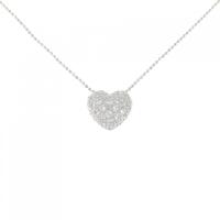 PT ハート ダイヤモンド ネックレス 0.57CT