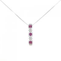 PT ルビー ネックレス 0.37CT