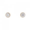 【リメイク】K18PG/ST ダイヤモンドピアス 0.254CT 0.261CT K VVS2?VS1 VG