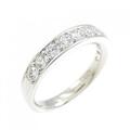 【新品】PT ハーフエタニティ ダイヤモンド リング 0.701CT