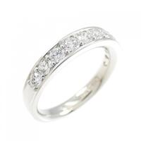 【新品】PT ハーフエタニティ ダイヤモンド リング 0.701CT