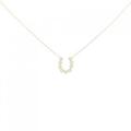 ギンザ タナカ ホースシュー ダイヤモンドネックレス 0.07CT