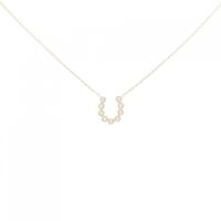 ギンザ タナカ ホースシュー ダイヤモンドネックレス 0.07CT