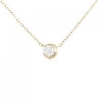 スタージュエリー ムーンセッティング ネックレス 0.06CT