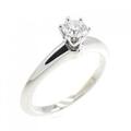 ティファニー クラシックソリティア リング 0.19CT D VVS1 3EXT