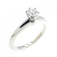 ティファニー クラシックソリティア リング 0.19CT D VVS1 3EXT