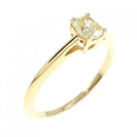 ティファニー ダイヤモンドリング 0.34CT FY IF クッションカット