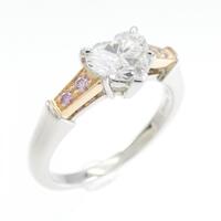 ハリーウィンストン ハート ダイヤモンドリング 0.73CT E VS1 ハートシェイプ
