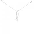K18WG ダイヤモンド ネックレス 0.32CT