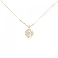 【新品】K18YG ダイヤモンド ネックレス 0.264CT H SI2 Good