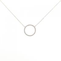 K10YG ダイヤモンド ネックレス 0.18CT