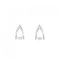 K18WG ダイヤモンド ピアス 0.10CT