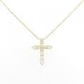 K18YG クロス ダイヤモンド ネックレス 0.50CT