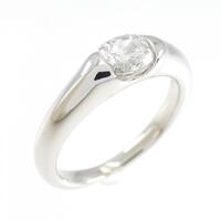 PT ソリティア ダイヤモンド リング 0.607CT
