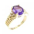 18KYG アメジスト リング
