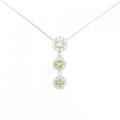 K18WG ダイヤモンド ネックレス 1.03CT
