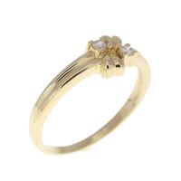 K18YG ダイヤモンド リング 0.04CT