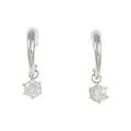 PT ソリティア ダイヤモンド ピアス 0.50CT