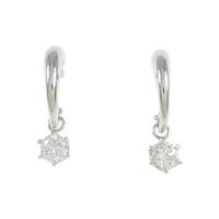 PT ソリティア ダイヤモンド ピアス 0.50CT