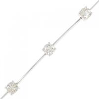 K18WG ダイヤモンド ブレスレット 2.19CT