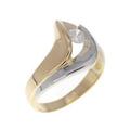 K18YG/PT ダイヤモンド リング 0.17CT