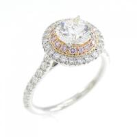 ティファニー ソレスト ラウンド リング 0.76CT F IF 3EXT