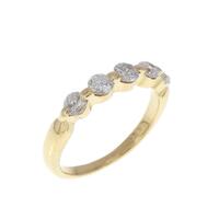 K18YG ダイヤモンド ピンキーリング 0.33CT