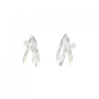 K18WG ダイヤモンド ピアス