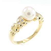 K18YG アコヤパール リング 5.7mm