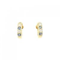 K18YG サファイヤ イヤリング