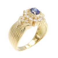 K18YG サファイヤ リング