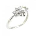 PT フラワー ダイヤモンド リング 0.20CT