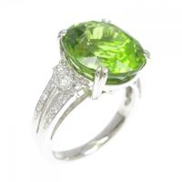 PT ペリドット リング 7.88CT