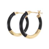 【新品】K18YG オニキス ピアス