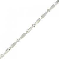 K18WG ダイヤモンド ブレスレット 0.07CT