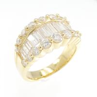 K18YG ダイヤモンド リング 2.04CT