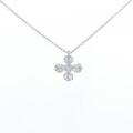 PT フラワー ダイヤモンド ネックレス 0.04CT