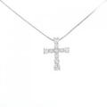 PT1000/PT クロス ダイヤモンド ネックレス 0.70CT