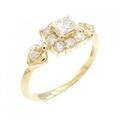 K18YG ダイヤモンド リング 0.13CT