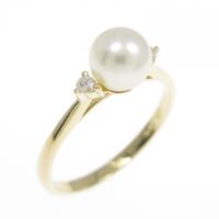 750YG アコヤパール リング 5.7mm