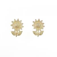 750YG ヒマワリ イヤリング