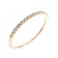K18PG ダイヤモンド リング 0.13CT