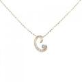 K18PG ブルートパーズ ネックレス 0.03CT